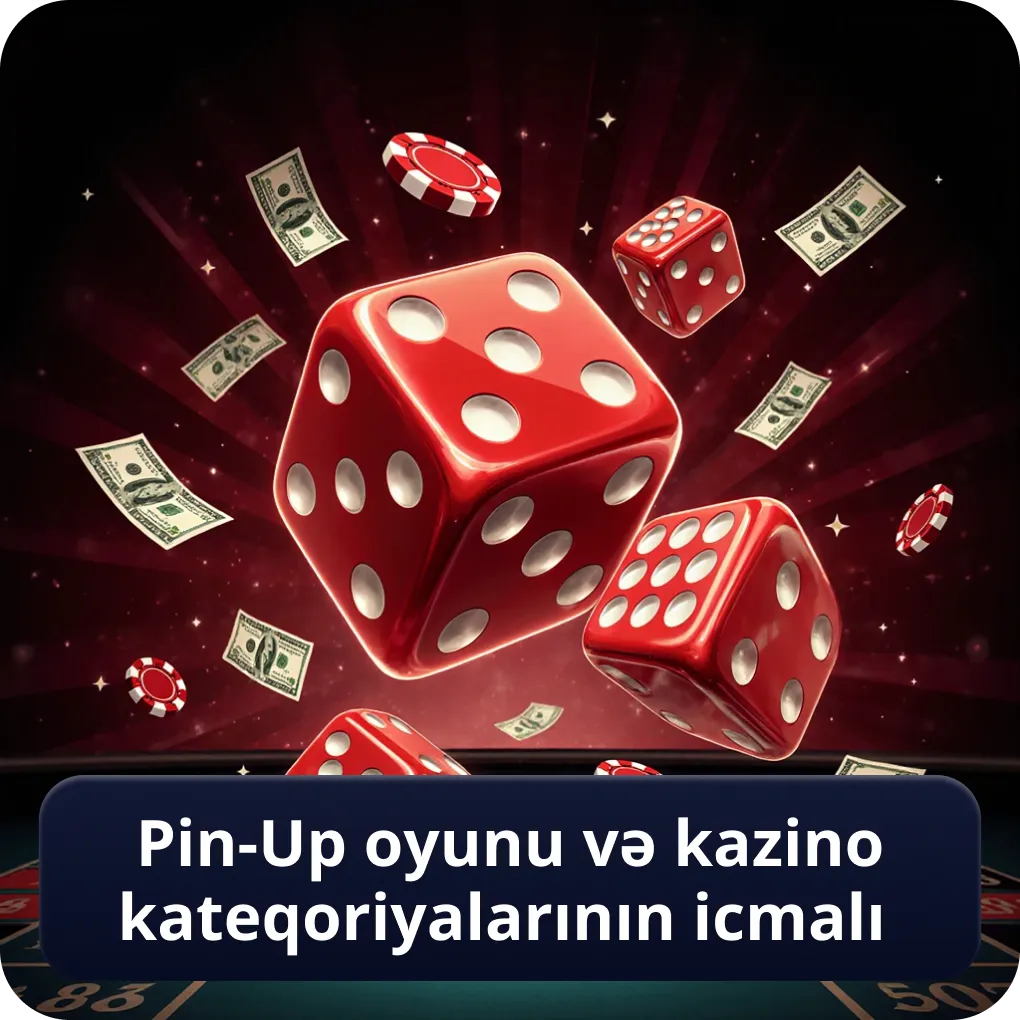 Pin-Up oyunu və kazino kateqoriyalarının icmalı